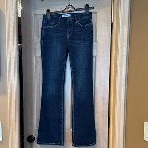 Mica Chic Dark Blue Flare Jeans